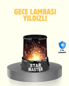 LED Renk Değiştiren Yıldız Projektör Galaxy Efektli Gece Lambası