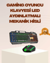 Mekanik LED  Klavye Mouse Seti – Yüksek Tepki ve Ergonomi
