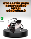 Metal Gövde Lastik Şişirme Kompresörü SUV 4x4 Uyumlu