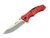Mtech 4312 Kırmızı Kamp Çakı 20cm - Yarı Otomatik, Kemerlikli