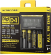 Nitecore D4 Digi Charger Li-ion / NI-CD / NI-MH / LifePO4 Dijital Pil Şarj Cihazı
