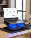 Notebook Soğutucu Fanlı Stand USB Portlu 8 Kademe Laptop Sehpası
