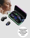 Oyun Modlu E10 Bluetooth Kulaklık Powerbank ve LED Ekranlı