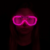 Pembe Led Işıklı Parti Gözlüğü - Neon 3 Modlu