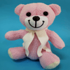 Pembe Peluş Atkılı Oyuncak Ayıcık