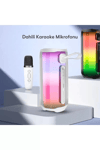Pluse 5 Mikrofonlu RGB Kablosuz Hoparlör - Beyaz