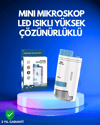 PMMA Optik Lensli Kompakt Taşınabilir Mikroskop