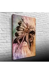 Redskin Kızılderili Canvas Tablo (50x70)