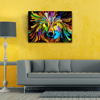 Renk Paletindeki Kurt Kanvas Tablo 50 x 70