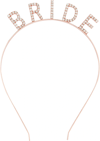 Rose Gold Bekarlığa Veda Kristal Taş Bride Tacı