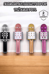Şarjlı ve Uzun Pil Ömürlü Karaoke Mikrofon USB Bellek Destekli, Profesyonel Ses