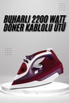 Seramik Tabanlı Kırmızı 2200 Watt Şok Buharlı Ütü