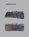 Set Işıklı Klavye Mouse + Bluetooth 5.2 Kulaklık  Paketi