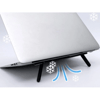 Siyah 2 Kademeli Katlanabilir ve Yapışkanlı Laptop Standı