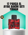 Siyah Kaymaz Teknolojili El ve Ayak Bakım Seti
