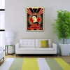 Siyah Kırmızı Tesla Posteri Kanvas Tablo 50 x 70
