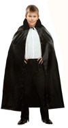 Siyah Renk Yakalı Halloween Pelerini 90 cm