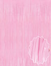Soft Pembe Püsküllü Kapı Perdesi - Parti, Baby Shower, Cinsiyet Partisi 1x2 m