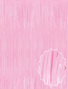 Soft Pembe Püsküllü Kapı Perdesi