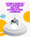 Solar Enerjili Katlanabilir Led Kamp ve Bahçe Lambası