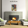 Soyut , Çok Renkli Dekoratif Kanvas Tablo 50 x 70