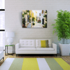 Taş Evler Ve Çiçekli Yol Yağlıboya Kanvas Tablo 50 x 70