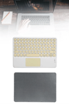Touchpad Tüm Cihazlara Uyumlu Bluetooth Klavye Touchpad Slim Kablosuz Wifi Q Klavye