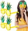 Tropikal Hawaii Ananas Şekilli Parti Gözlüğü 9.5 x 14 cm