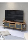 Tv Sehpası Mira 5030 Atlantik Gold 160 Cm 35 Cm 50 Cm
