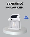 Üç Modlu Güneş Enerjili Duvar Lambası 1800mAh Bataryalı ve Hareket Sensörlü