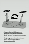 Yan Sehpa Ayarlanabilir Tepsi DİKDÖRTGEN Dekoratif Modern Yatay Dikey Koltuk Sehpası KREM