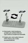 Yan Sehpa Ayarlanabilir Tepsi DİKDÖRTGEN Dekoratif Modern Yatay Dikey Koltuk Sehpası EFES