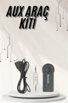 Yeni Nesil Bluetooth Aux Araç Kiti Siyah TV Tablet Telefon Araç Araba