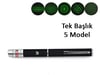 Yeşil Lazer Pointer 500 mW 15 Km Etkili (Tek Başlık 5 Model)