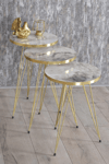 Zigon Sehpa Gold Efes Tel 1043