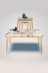 Zigon Sehpa Kr Ve Orta Sehpa Kr Set Gold Efes Tel 1106