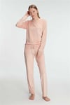 Anıl 11230 Bayan Uzun Kol Sweatshirt ve Pantolon Takım Pijama Takımı