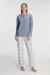 Anıl 11260 Kadın Uzun Kollu Pamuklu Pijama Takımı