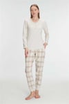 Anıl 11263 Kadın Pamuklu Uzun Kollu Pijama Takımı