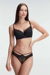 Anıl 4837 Kadın Desteksiz Balenli Dantel Detaylı Sütyen Slip Takım