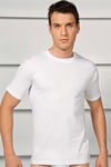 Erkek Pamuklu Kısa Kol Dar Yaka Klasik Fanila T-Shirt (2505)