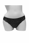 Kadın Puantiyeli Mikro Kumaş Dantelli Slip (2771)