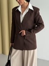 Blazer Ceket-Kahve