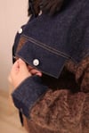 Denim Garneli Buklet Ceket