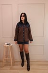Denim Garneli Buklet Ceket