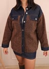 Denim Garneli Buklet Ceket