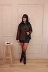 Denim Garneli Buklet Ceket
