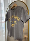 Gri-Sarı Baskılı Basic Tshirt