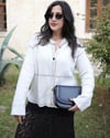 Şeritli Triko Hırka