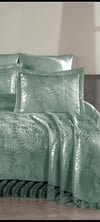 Palm 3 Parça Fransız Dantelli Şönil Lux Pike Takımı
